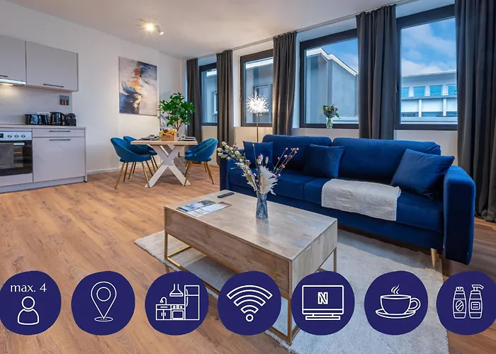 Stilvoll & Zentral In Der Innenstadt, Nahe Hauptbahnhof Und Limbecker Platz, Helle Und Grosszuegige Raeume, Voll Ausgestattete Kueche Апартаменты